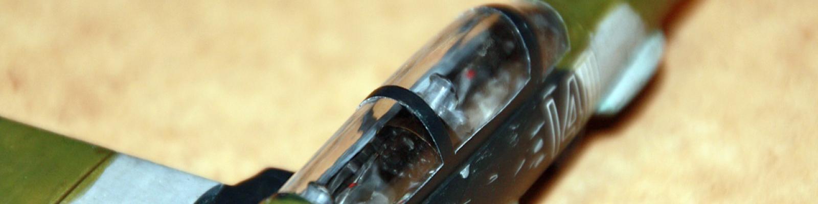 Completed model - cockpit close-up.