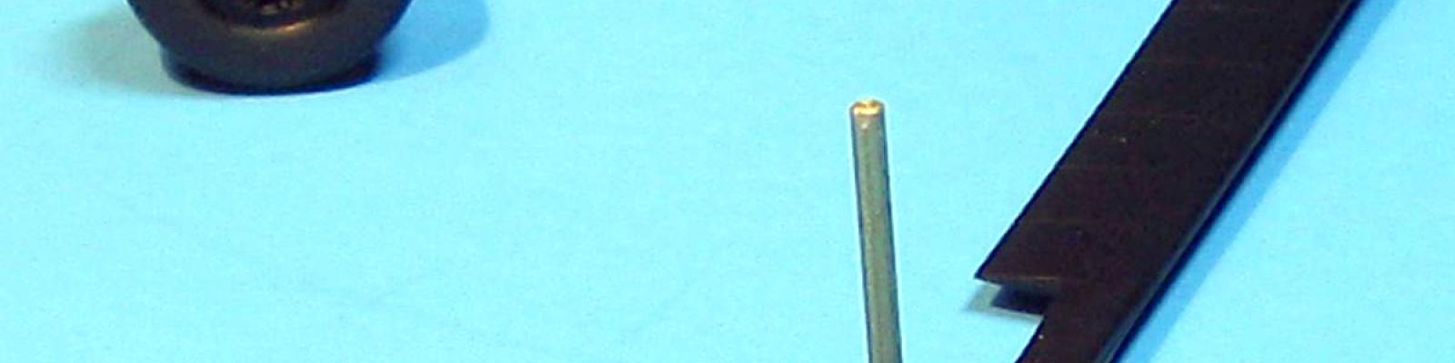Rotor mast brass tube replacement, fits inside brass tube in fuselage.
