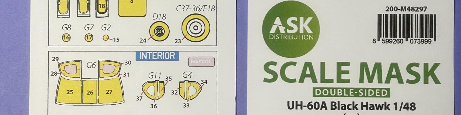 AK Scale Mask for 1/48 UH-60A