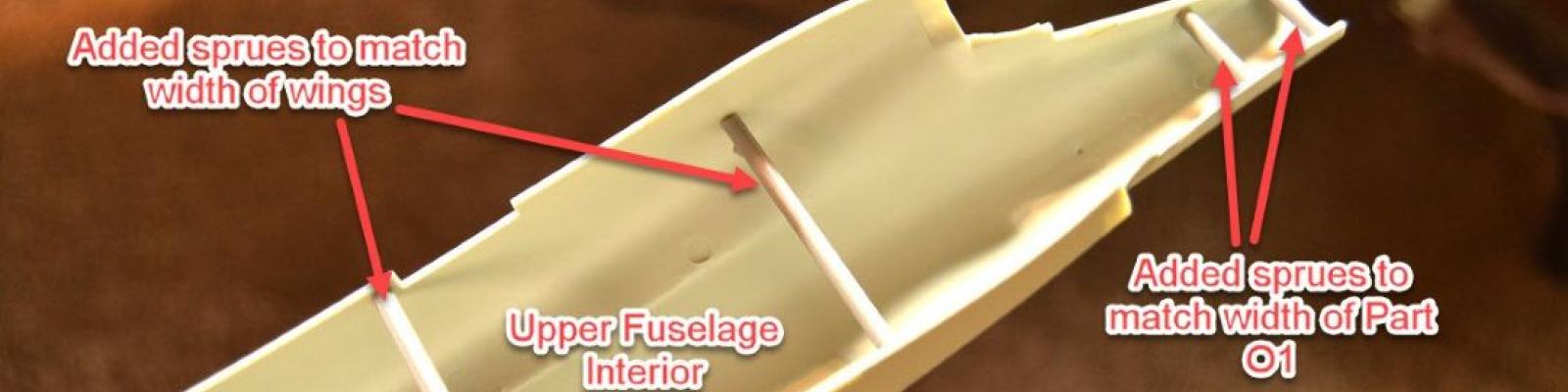 Fuselage with Sprues Added