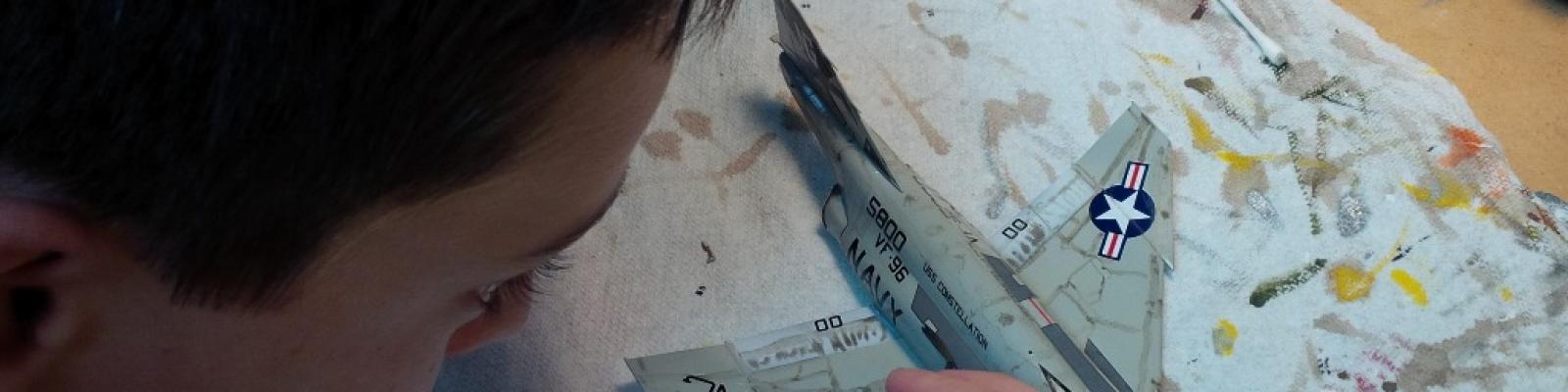 Applying panel line wash