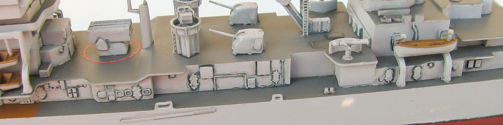 Finished Model - Amidship Closeup