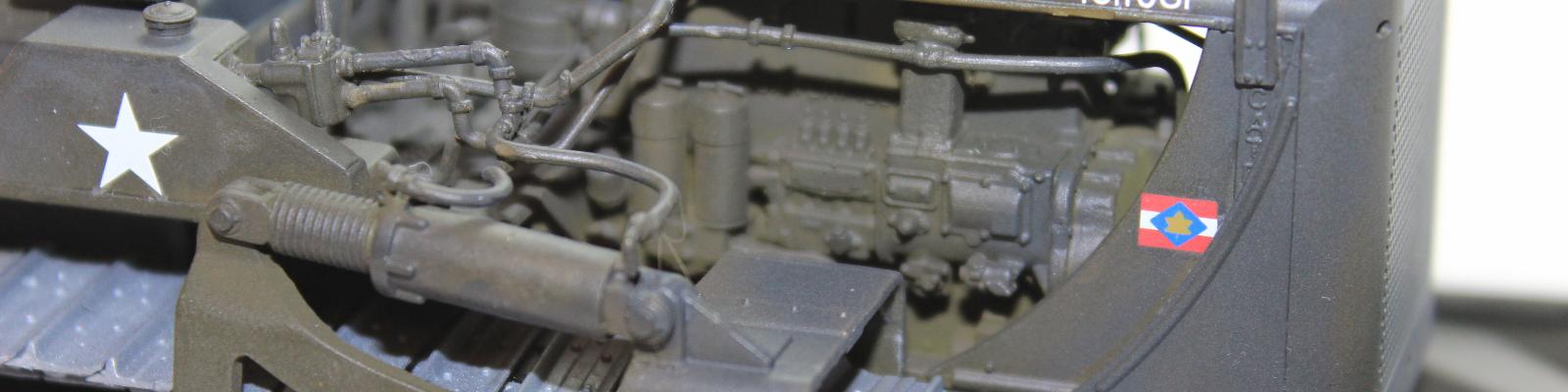 Completed build, right side of engine, closeup