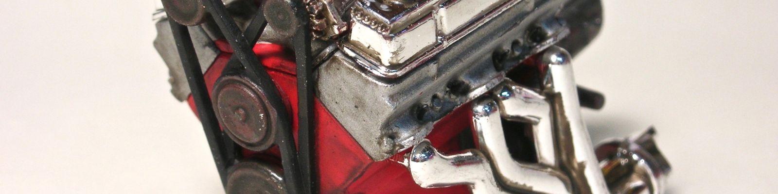 Finished engine assembly for ’32 Ford Coupe 