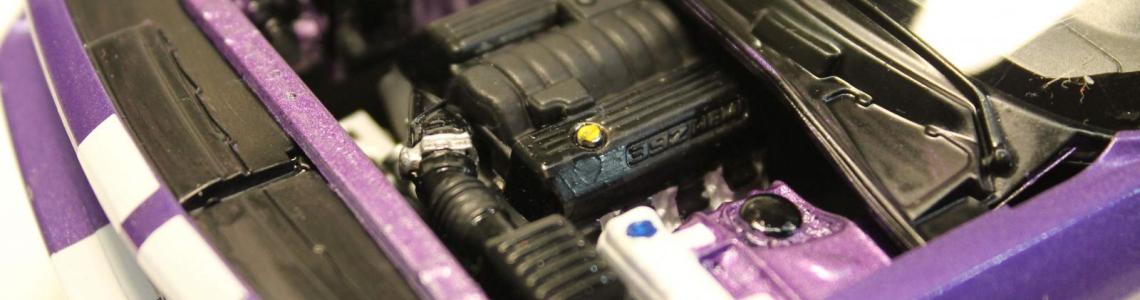 detail of engine bay