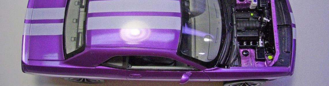 top view of completed kit