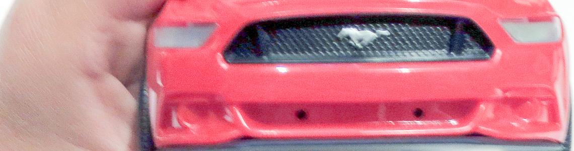 Prepainted Headlights and Pony Badge Closeup 