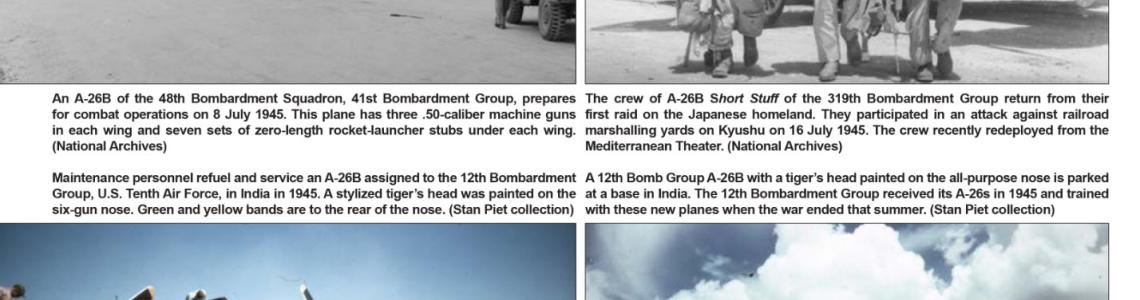 Page 52: Contrast of views of several different aircraft, two in color, two in b+w