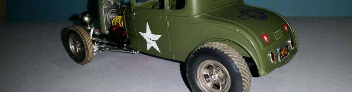 Left-rear view of completed kit