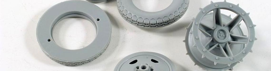 Wheel and tire assemblies