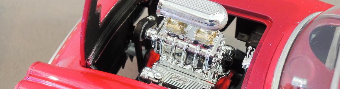 Completed Model - Engine Closeup