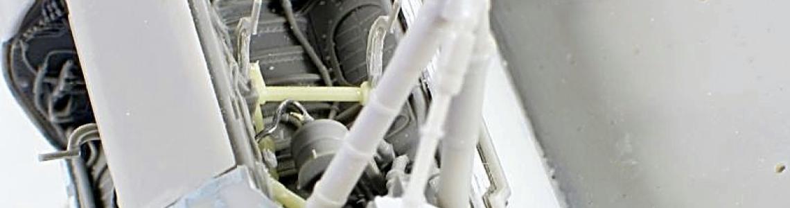 Two main gear wells installed with completed main gear