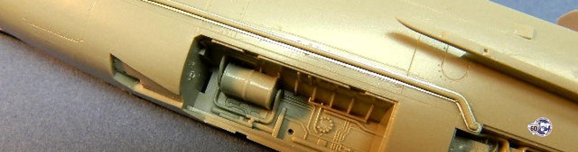 Right side external pipe with PE backing plate