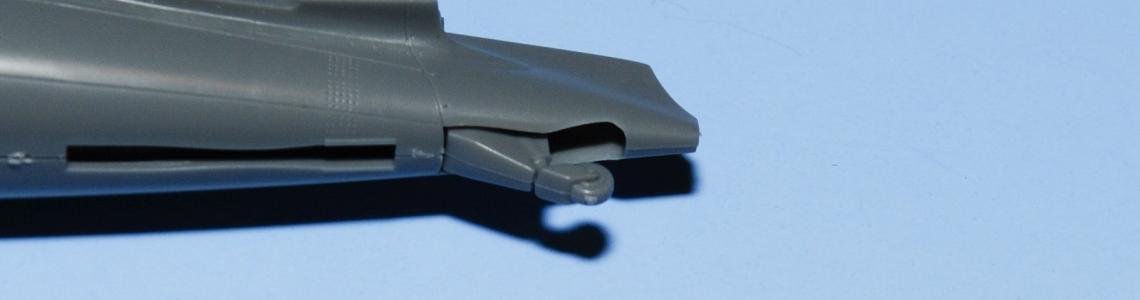 Tail wheel installed Tamiya 2