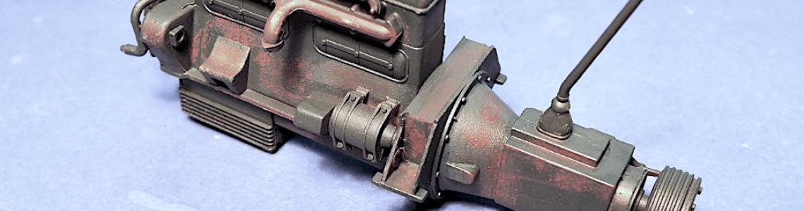 Grey finish with chipping