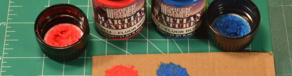 Open Bottles Applied to Cardboard