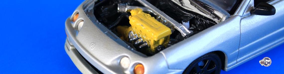 Left-side engine detail