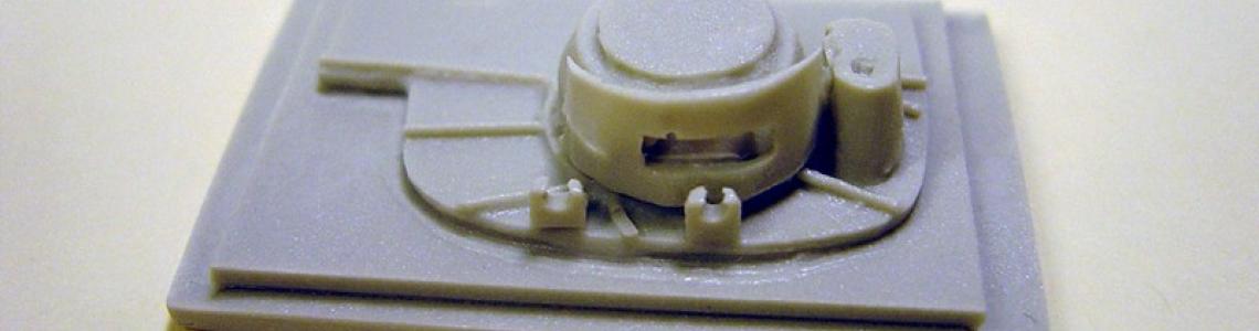 Close-up of individual pour blocks in kitset