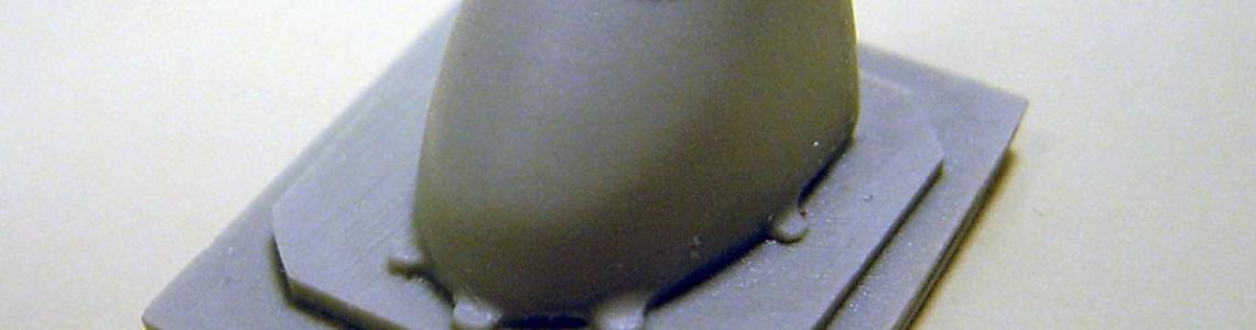 Close-up of individual pour block in kitset