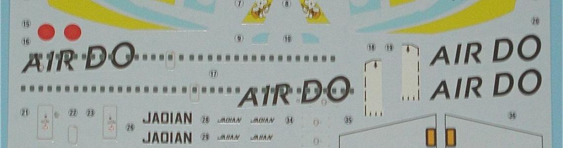 The decal sheet gives two options plus a host of small details