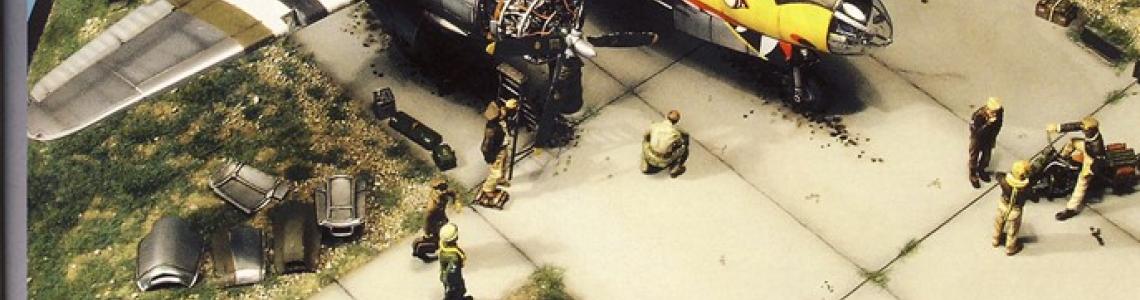 Sample page showing B-26 diorama