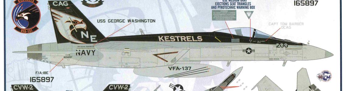 VFA-137, F/A-18E 165897, “NE 200”, USS George Washington, 2015