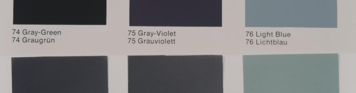 Paint Color Comparison 1