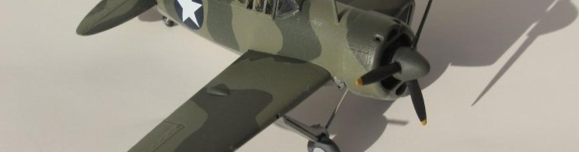 View of completed model from forward starboard side