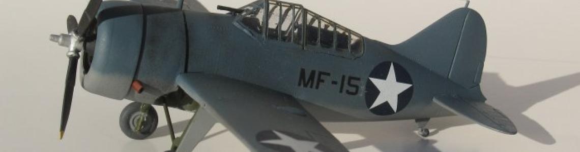 View of completed model from starboard side