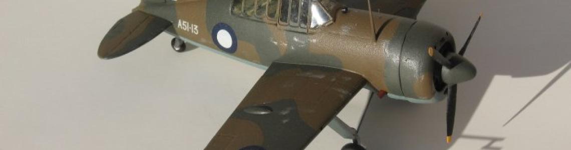 View of completed model from forward starboard side