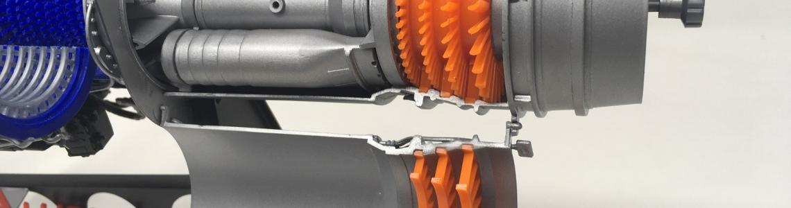 Allison Combustion Chambers (One Removable), Turbine Blades and Guide Vanes
