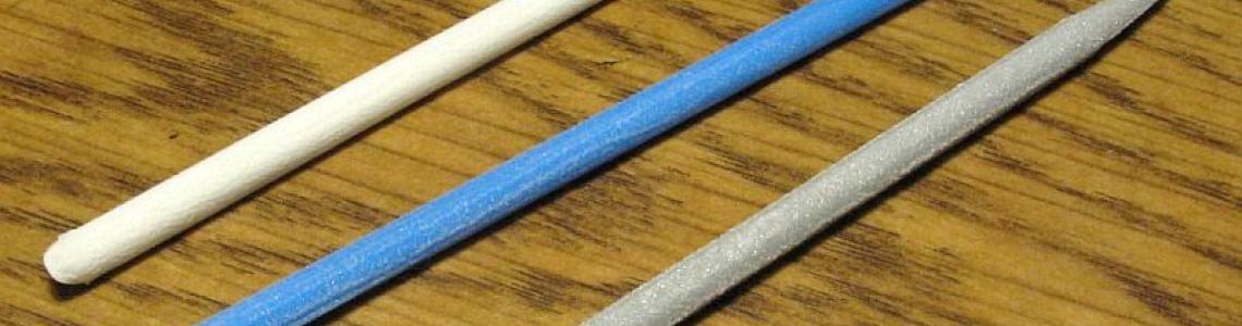 Included round sanding sticks