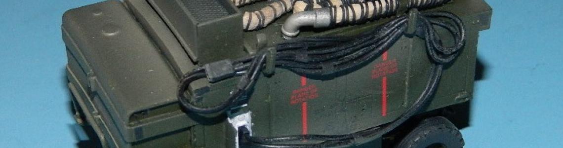 View of generator cables and red warning stripes mentioned in text
