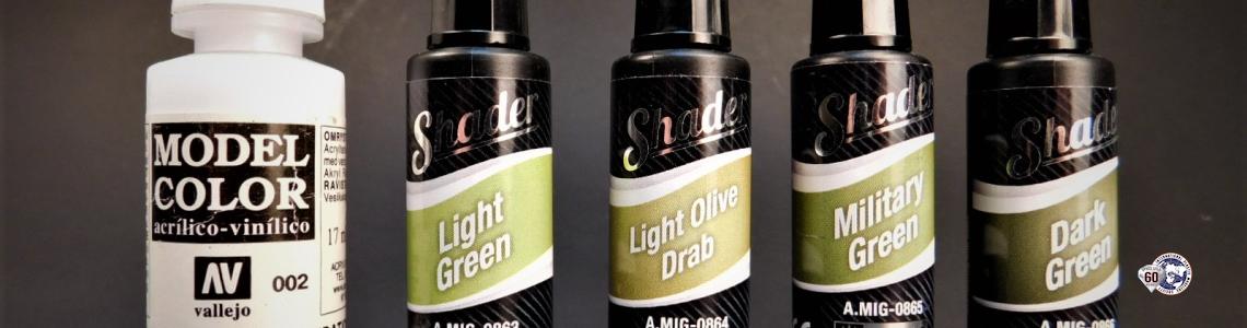 Shader Bottles Compared to Vallejo Bottle