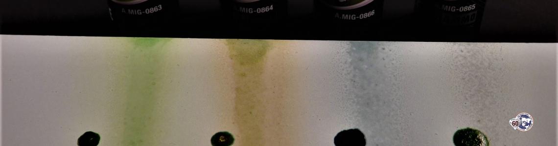 Shader Test on White Paint With Bottles