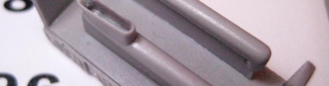 View of resin casting