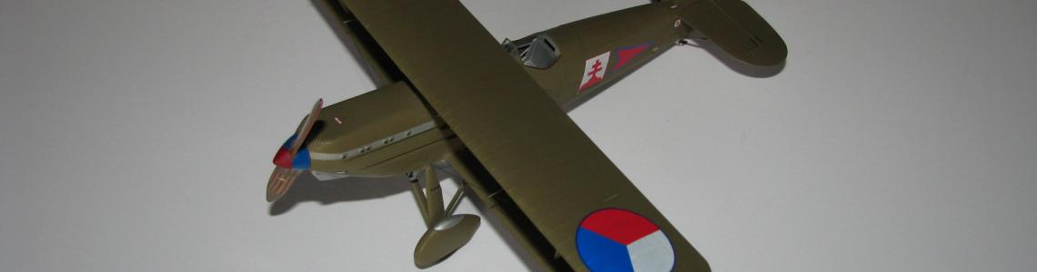 Finished aircraft, left-front