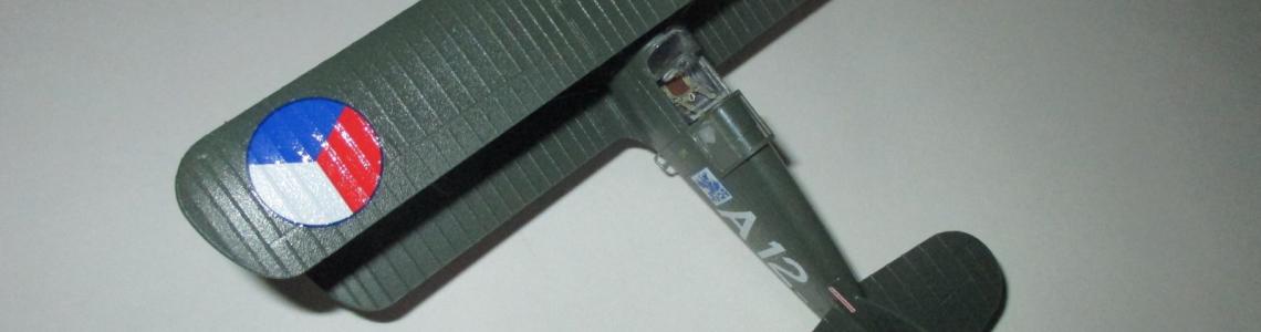 Completed model, overhead