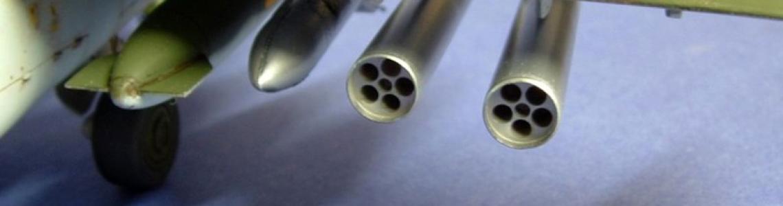 Completed launchers mounted on finished kit - rear view