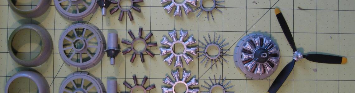 Engine parts and prop