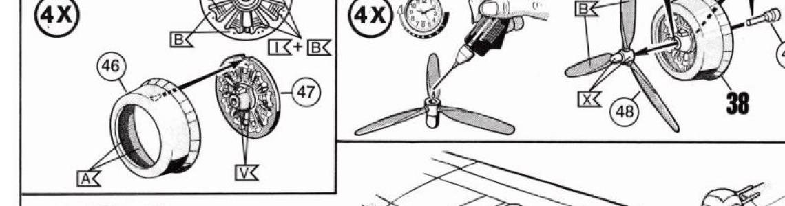 Instruction sheet for older Revell kit