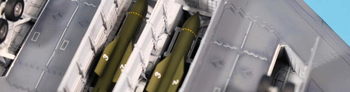 Close Up of Wheel Well and Bomb Bay with Bombs