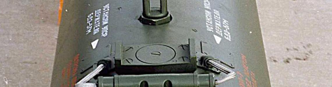 Close-up of attachment point linkage