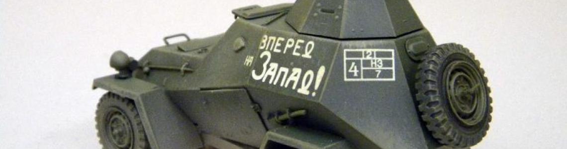 Finished model from top left rear