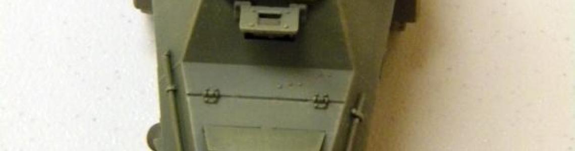 Finished model from top front