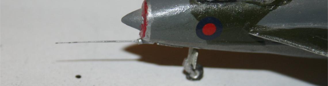 Finished model with new pitot tube