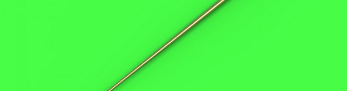 Brass pitot tube