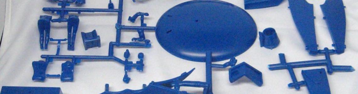 Figures, display stand and misc. boat parts