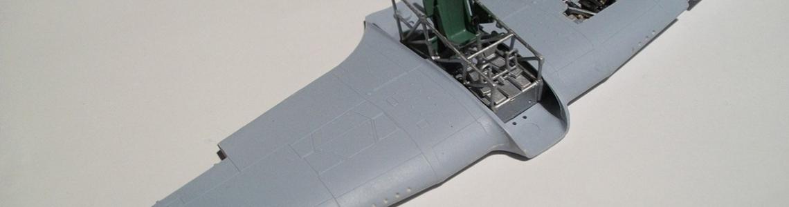 Cockpit assembly mounted in wing.