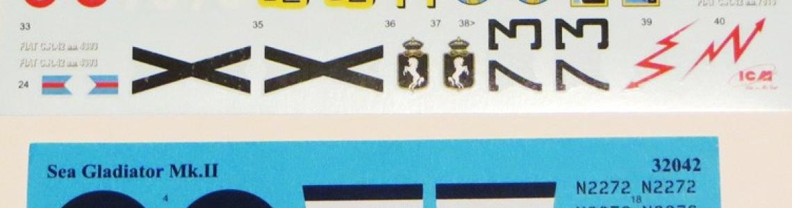 Decals for both planes